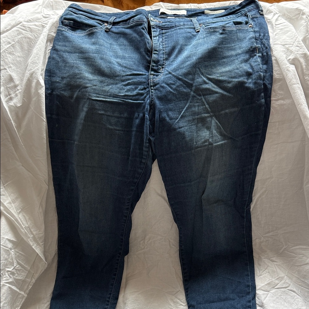 Vintage America Women's Dark Blue Skinny Jeans
